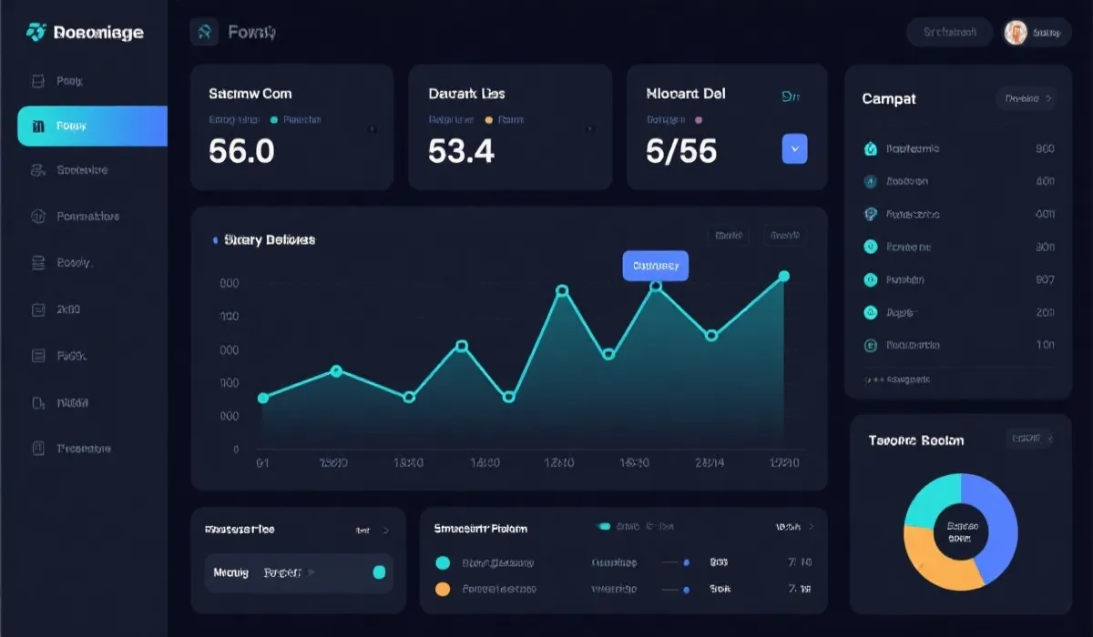 数据看板与走势图示意